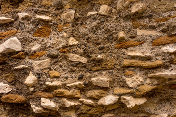 mud and brick mortar wall