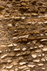 mud and brick mortar wall