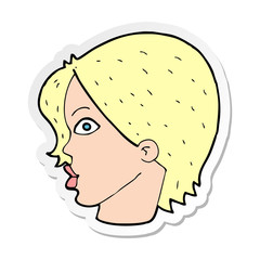 sticker of a cartoon doodle