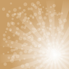 Sunburst vector pattern with golden color palette.