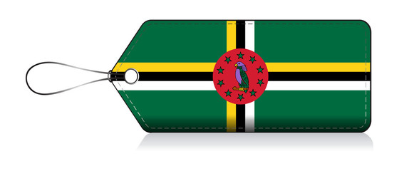 Dominican flag label, Made in Dominica © VectorPart