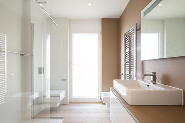 Modern minimal elegant bathroom