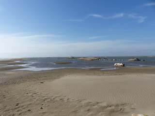 Landschaften am Mittelmeer bei Salins-de-Giraud
