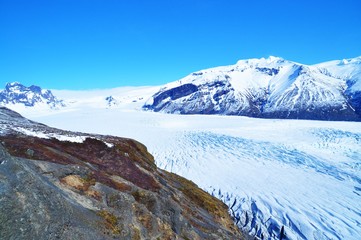 Fototapeta na wymiar A glacier in Iceland