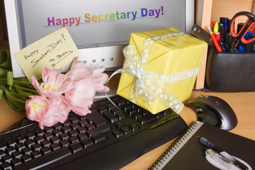 Secretary day on screen