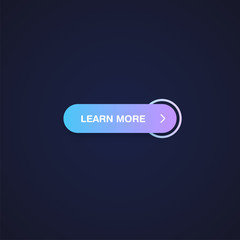 Colorful shiny and clean button for websites and online usage, vector illustration