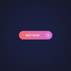Colorful shiny and clean button for websites and online usage, vector illustration