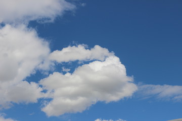 summer sky with clouds