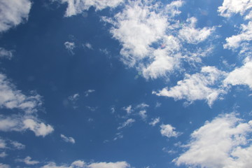 summer sky with clouds