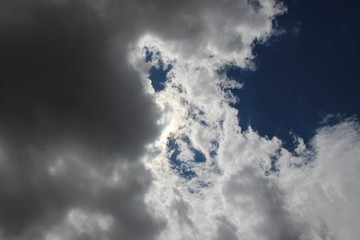 summer sky with clouds