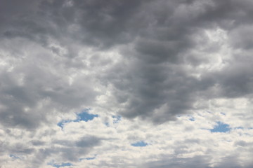 summer sky with clouds