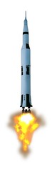 rocket isolated on white background