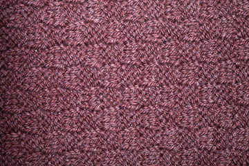 Knitted brown scarf texture