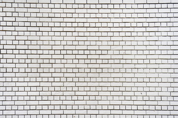 Fototapeta na wymiar White Wall Texture Color of Old Brick Wall Surface as Background
