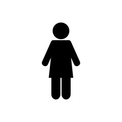 Woman vector icon. Gender icon