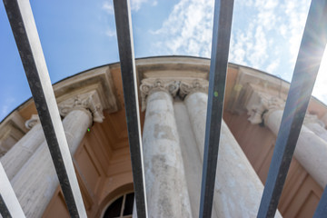Italy, Rome, Vatican City, a wooden pole
