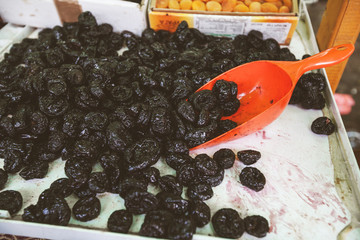 dried plums on farmers markets