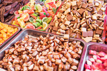 Colorful Confectionery At Candy Store