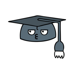 cute cartoon graduation hat