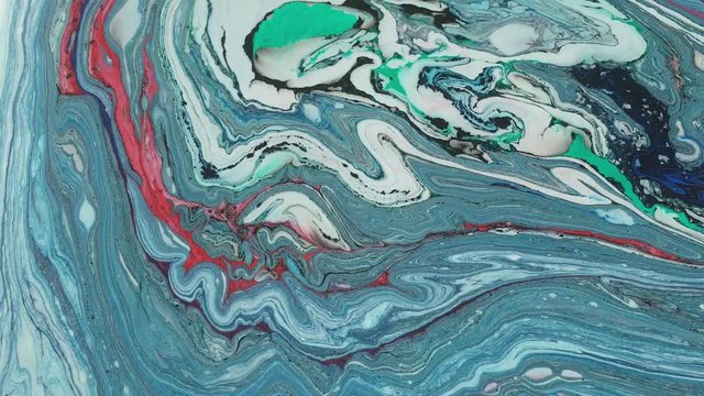 Abstract beautiful smoothly moving pattern of color paint. Eastern style of Ebru painting.Psychedelic.Stylish color combination, genuine luxury
