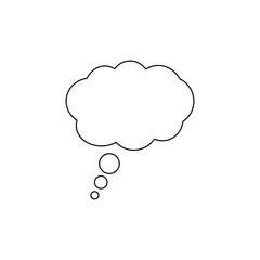 Dream cloud vector icon