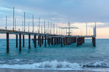 Obraz premium pier at sea