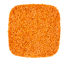 Lentil isolated on white background