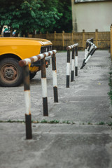 yellow car and good composition
