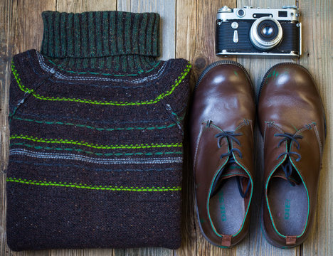 still life with Vintage sweater