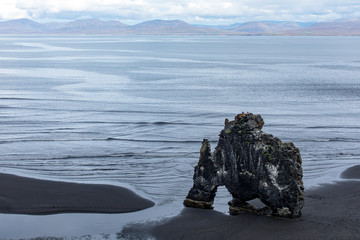 Iceland. Beautiful summer landscapes with a view of the nature of the island