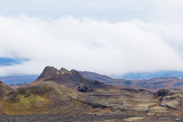 Iceland. Beautiful summer landscapes with a view of the nature of the island