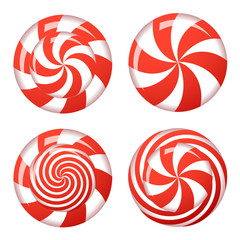 Candies. Set. Sweets for children. Vector image.