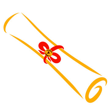 recommend clip art: a paper, a parchment scroll, or a map of the area,