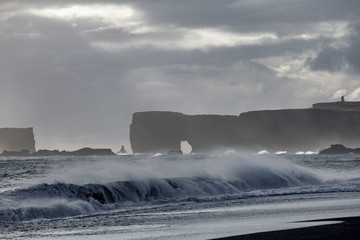 Iceland. Beautiful summer landscapes with a view of the nature of the island