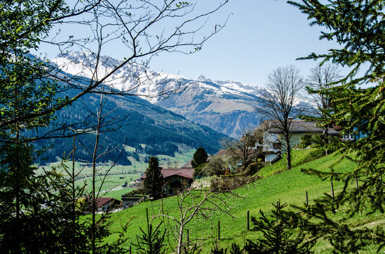 landscape in the mountains, Niedernsill, Austria