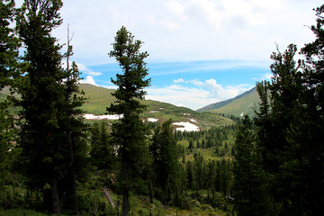 Obraz premium The views of the National park Ergaki in Russia