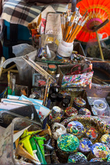 Arbeitsplatz in der Schirmmanufaktur