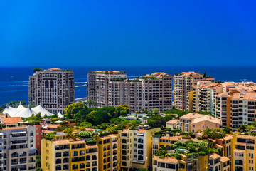 Fototapeta na wymiar Fontvielle, Monte-Carlo, Monaco, Cote d'Azur, French Riviera