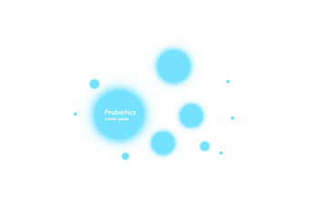 Cell background. Biology, Science background with cells. Biology background. Abstract vector cells illustration. Microscope view