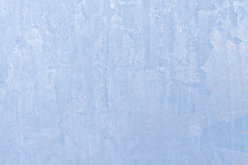 Frosty patterns on a frozen ice box in the early morning