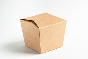 carton of crafting noodles on a white background, moke up