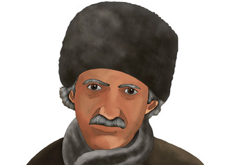 old man in traditional clothes