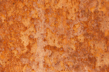 Old Distressed Brown Terracotta Copper Rusty Stone Background with Rough Texture Multicolored Inclusions. Stained Gradient Coarse Grainy Surface