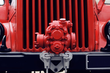 details and structure of the fire truck