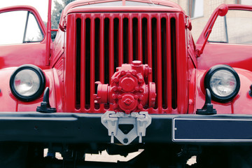 details and structure of the fire truck
