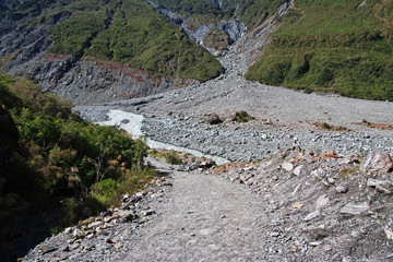 Franz Josef Glacier, Southern Alps, New Zealand