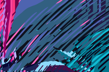 Fototapeta premium Abstract modern background. Creative colorful forms and shapes. Geometric pattern. Green, blue and purple bright graphic texture Color splash and colorful pattern