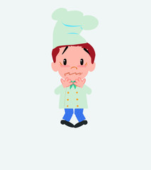 Chef shrugged in fear.