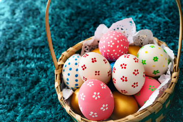 Easter egg, happy Easter sunday hunt holiday decorations