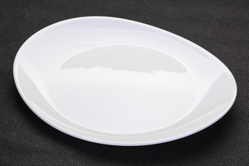 Empty white plate